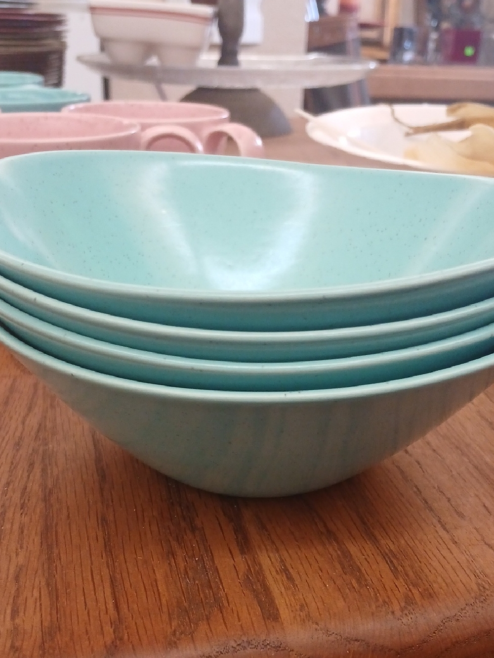 Vintage Blue Bowls Set Of 4 - Picture 2 of 3